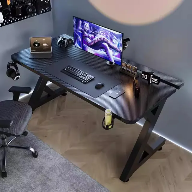 Desk Setup Art - Q Minimalistische schwarze Computertische Design High-End-Setup