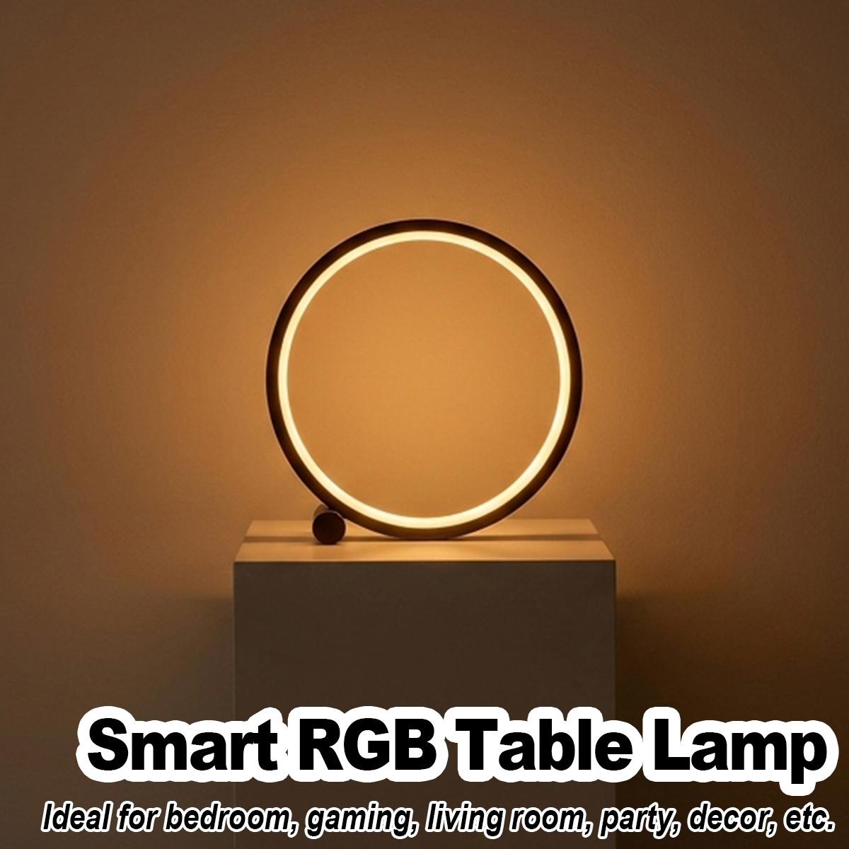 Desk Setup Art - Smarte Tischlampe mit Musik-Synchronisation, Stufenlose Dimmung,