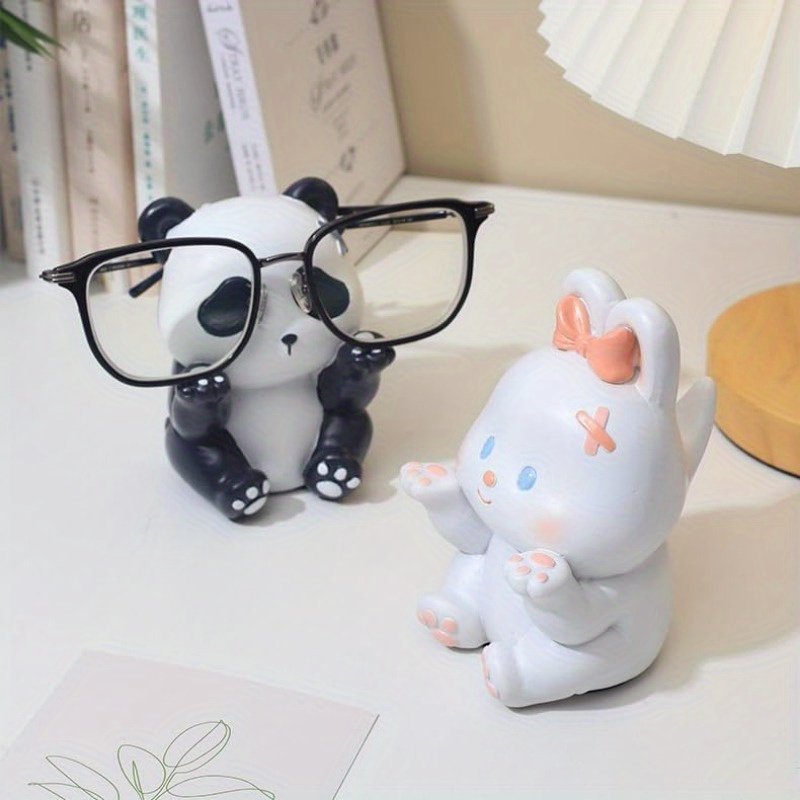 Desk Setup Home Office - 1 Stück Niedlicher Panda-Brillenständer für den