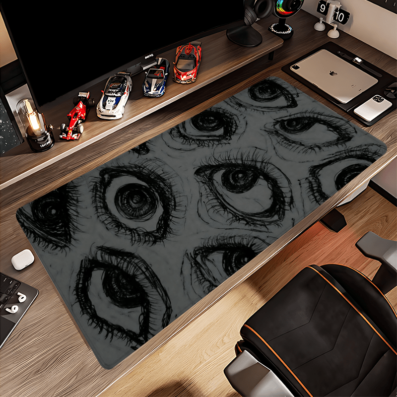 Desk Setup Natural - CIFBUY Art Gaming-Mauspad, große Schreibtischunterlage, rutschfeste