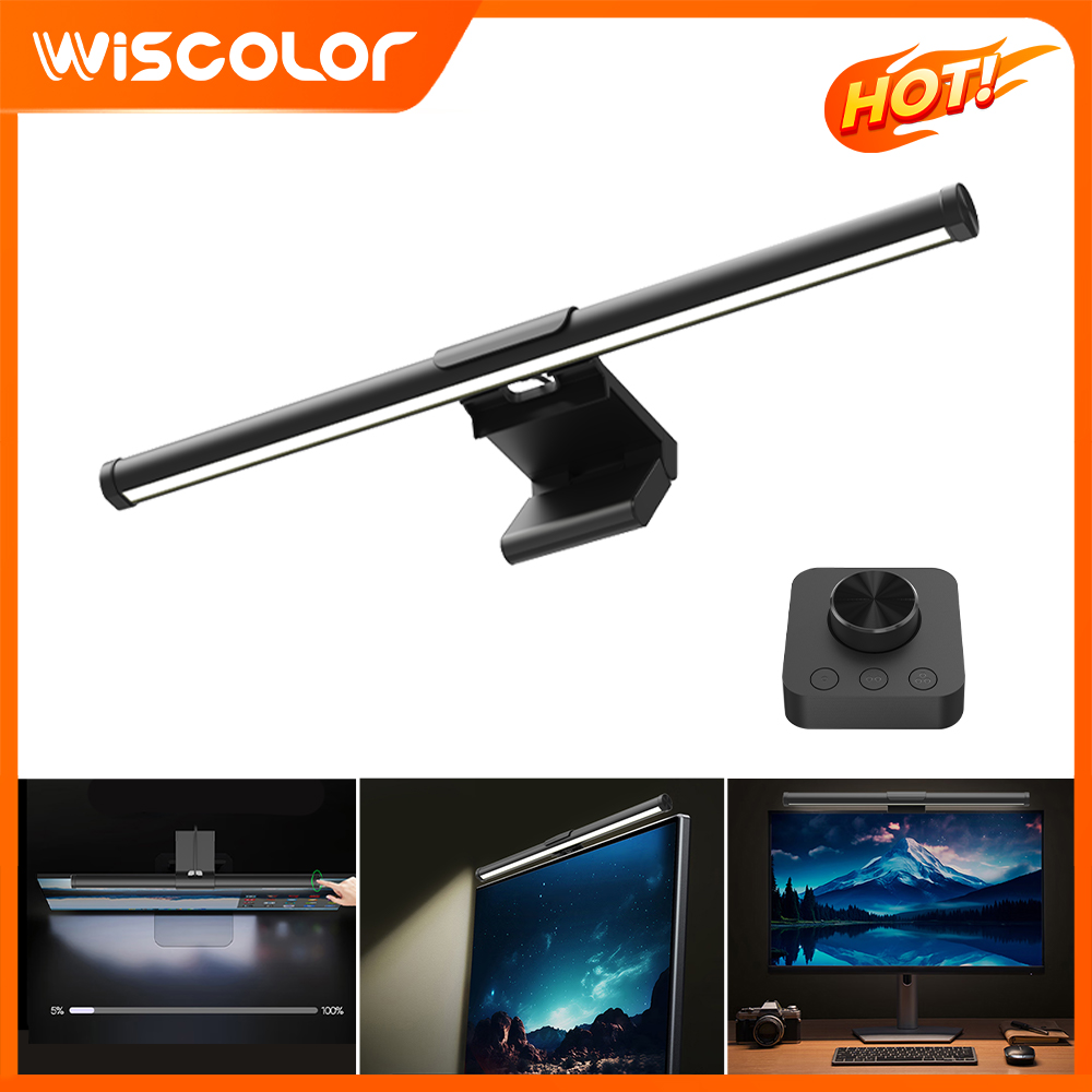 Desk Setup Art - Smarte WLAN RGB Monitor-Lichtleiste LED-Beleuchtung Monitor-Dekoration