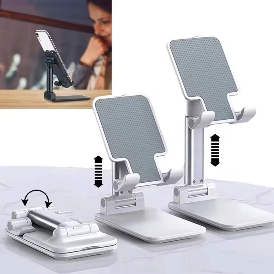 Desk Setup Table - Hochwertiger Desktop-Tablet-Halter, Faltbarer und Verstellbarer Tischständer