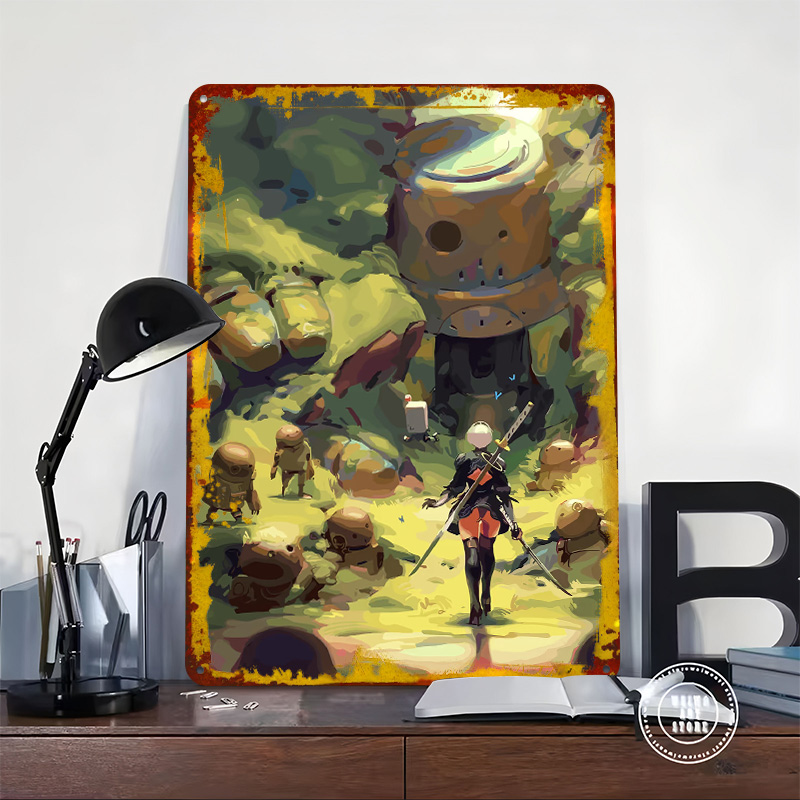 Nier Automata: 2B im Wald Meta – Desk Setup Art Bewertung und Preis