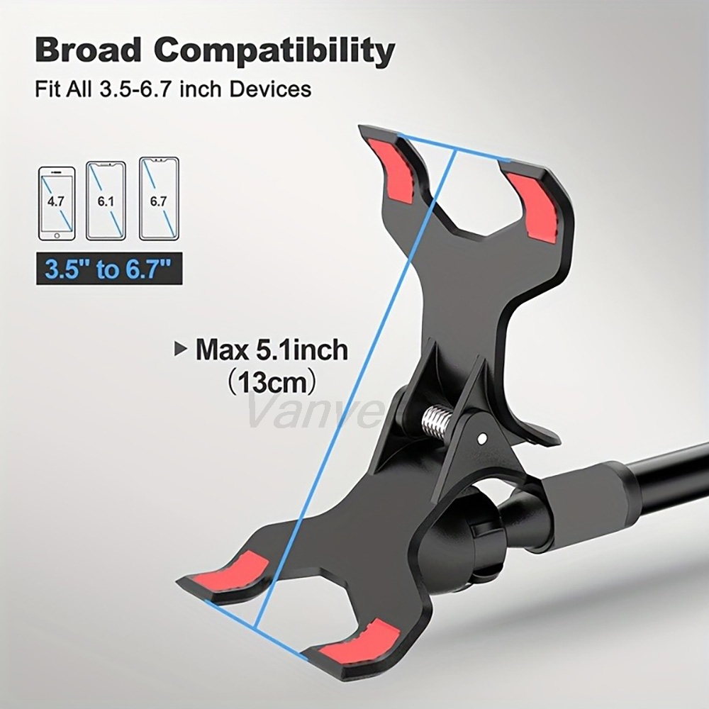 360 °   Flexibler Handyhalter  – Desk Setup Table Bewertung und Preis