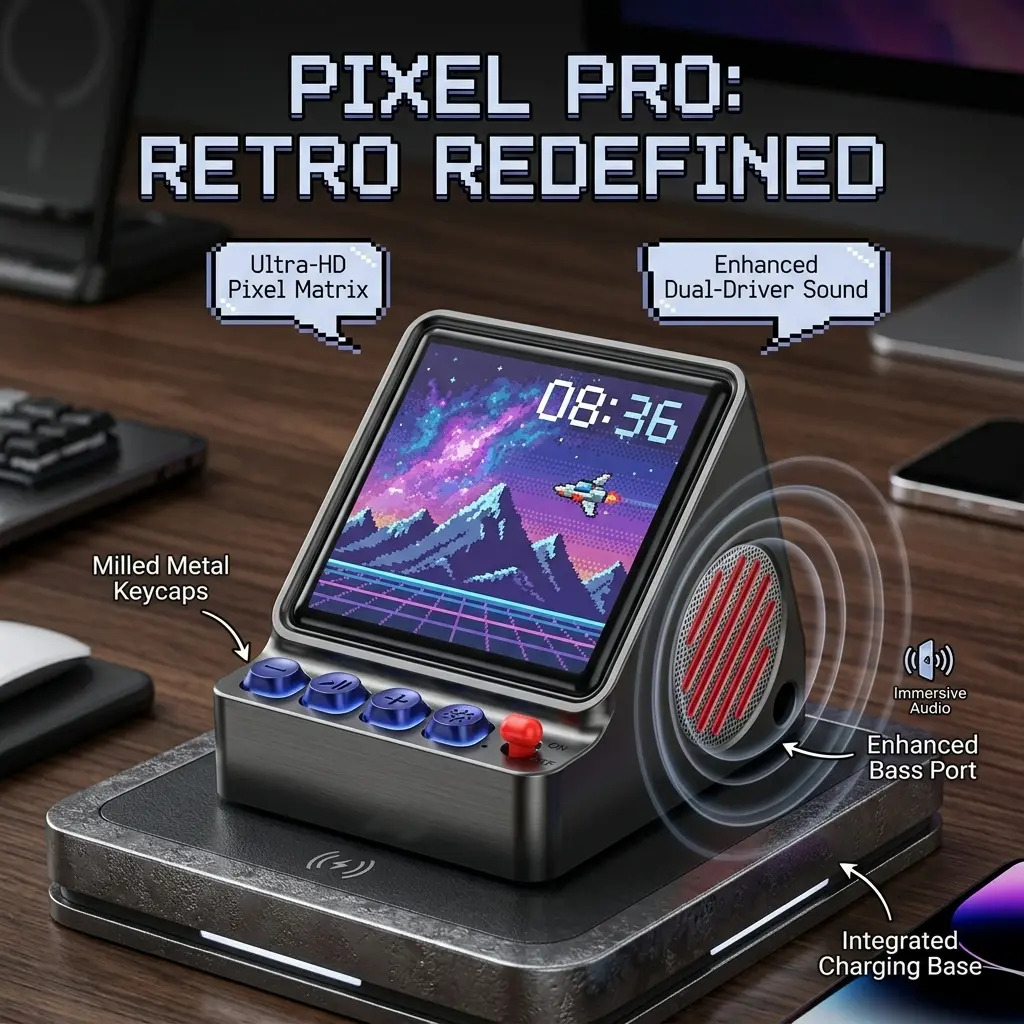 Retro Pixel-Art Programmierbar – Speaker Desk Setup Bewertung und Preis