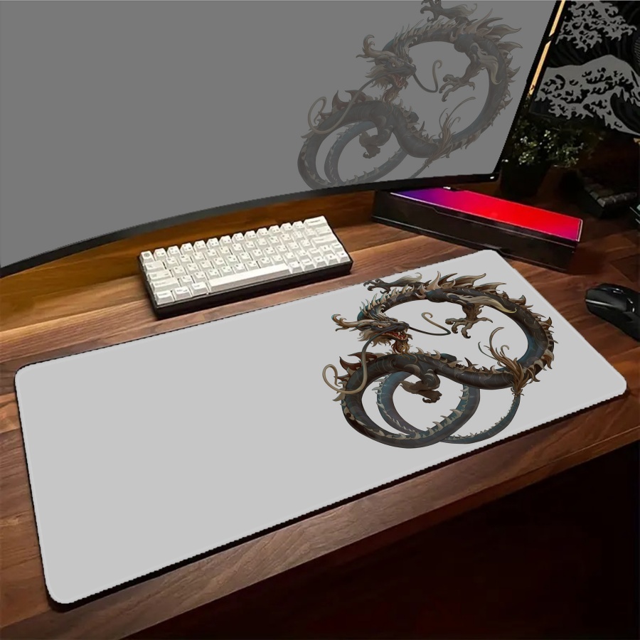 Schwarzes Schreibtisch-Mauspad – Desk Setup Art Bewertung und Preis
