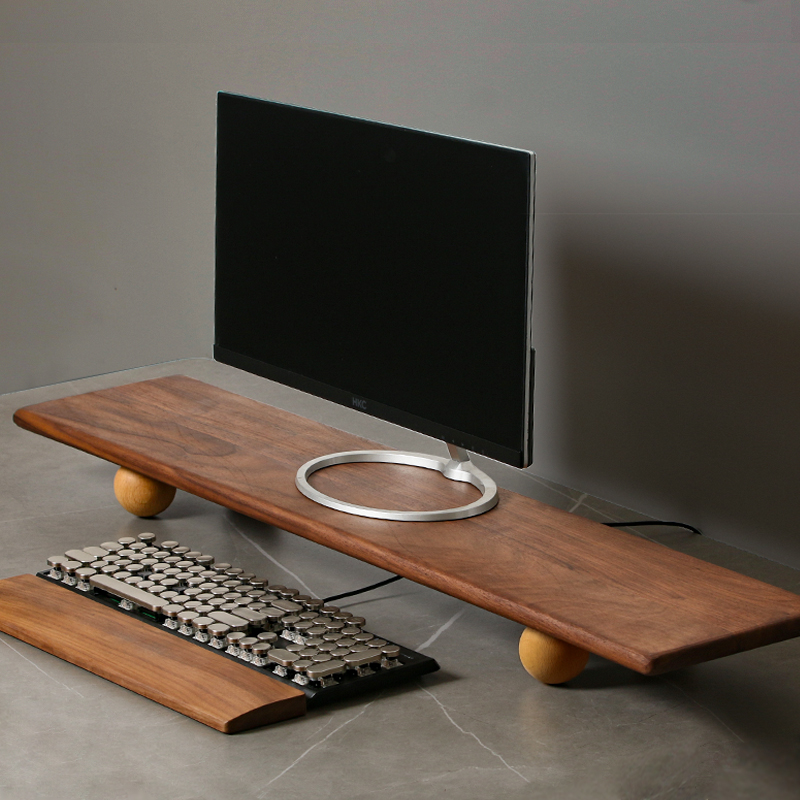 Desktop-Riser aus Naturholz, D – Desk Setup Natural Bewertung und Preis