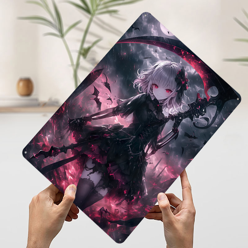 Dämonischer Sensenmann Mädchen – Desk Setup Art Bewertung und Preis