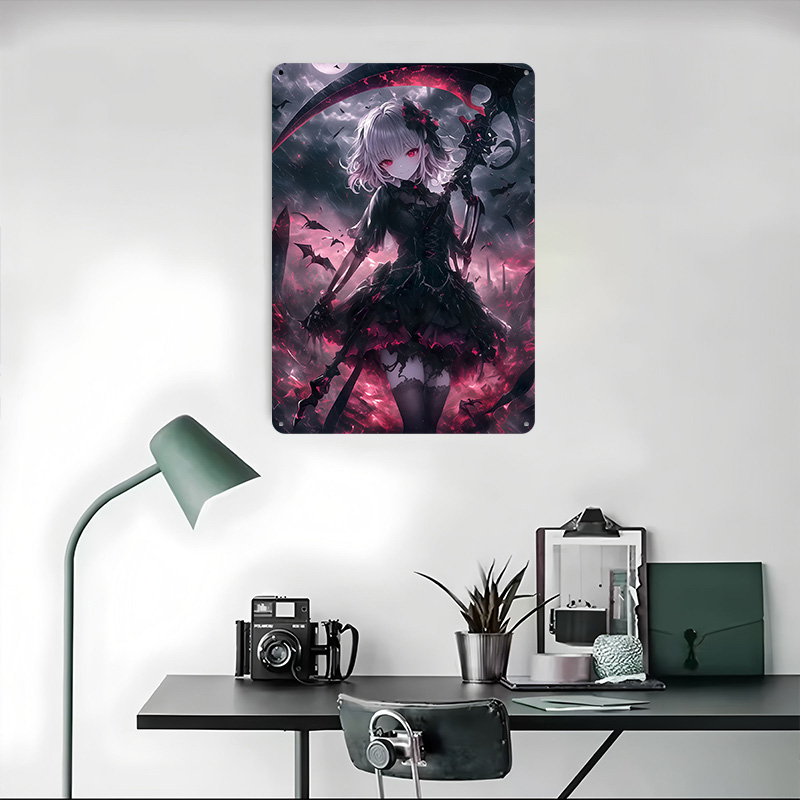 Dämonischer Sensenmann Mädchen – Desk Setup Art Bewertung und Preis