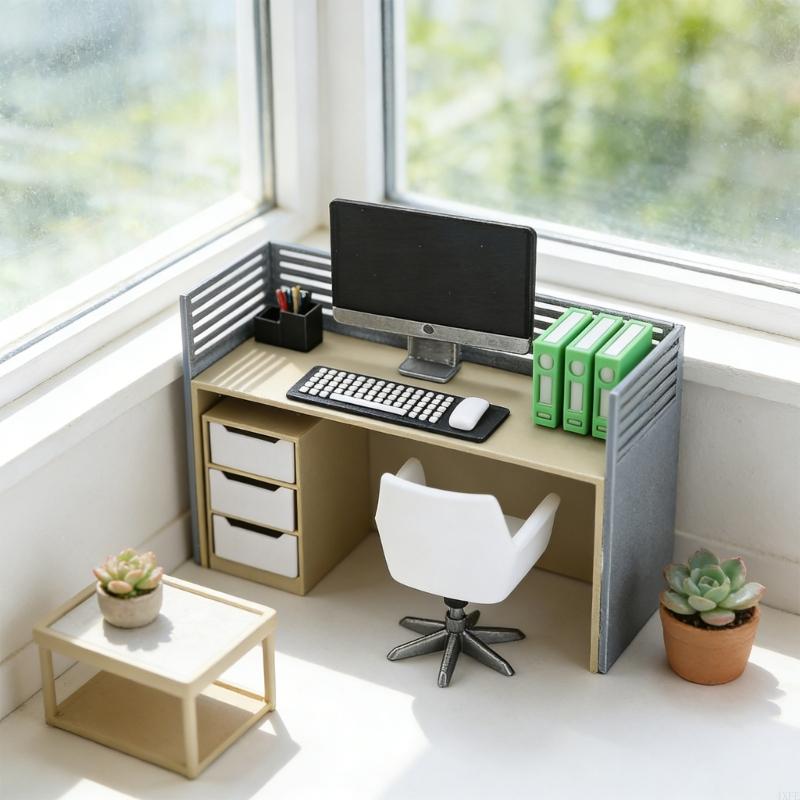 Miniatur-Kollegen-Schreibtisch – Desk Setup Natural Bewertung und Preis