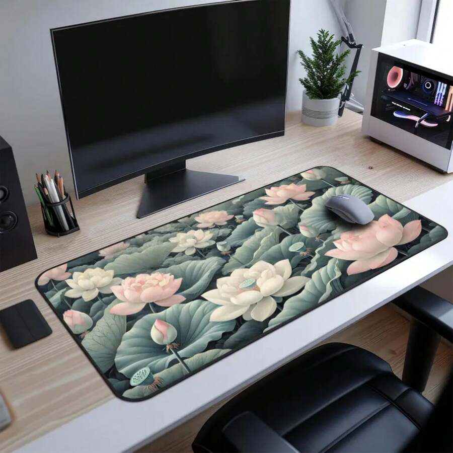 Große Lotusblumen-Schreibtisch – Desk Setup Natural Bewertung und Preis