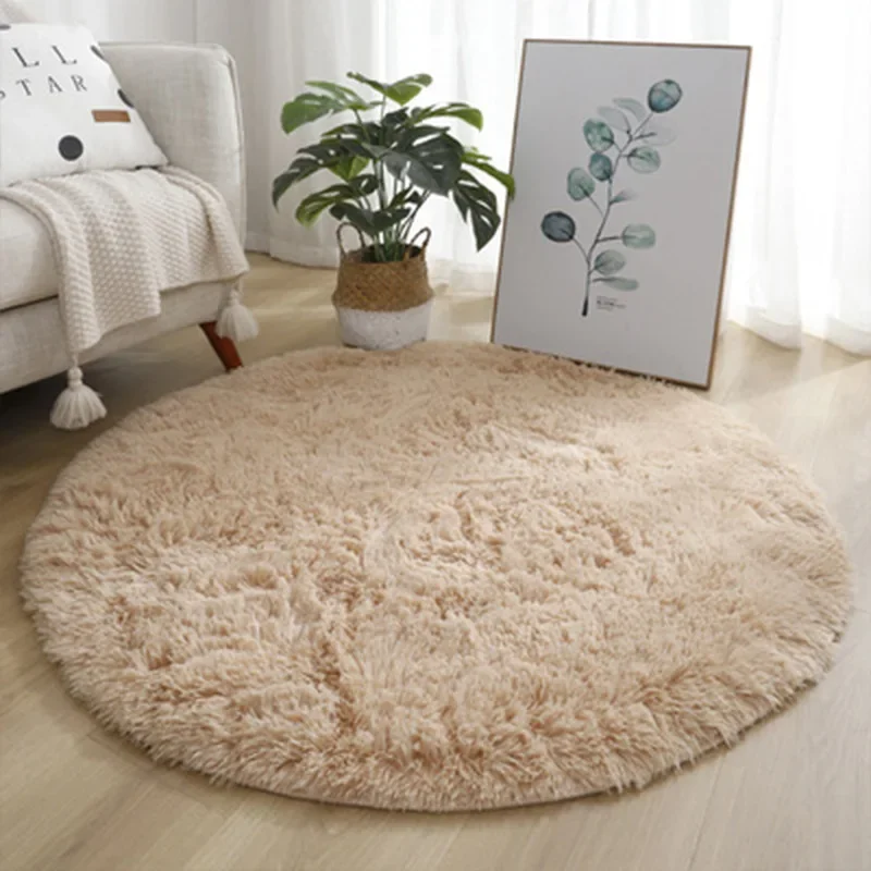 Ultraweiche, runde Plüschteppi – Desk Setup Girly Bewertung und Preis
