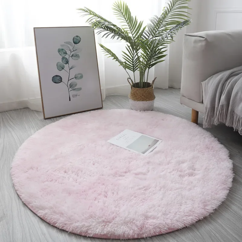 Ultraweiche, runde Plüschteppi – Desk Setup Girly Bewertung und Preis