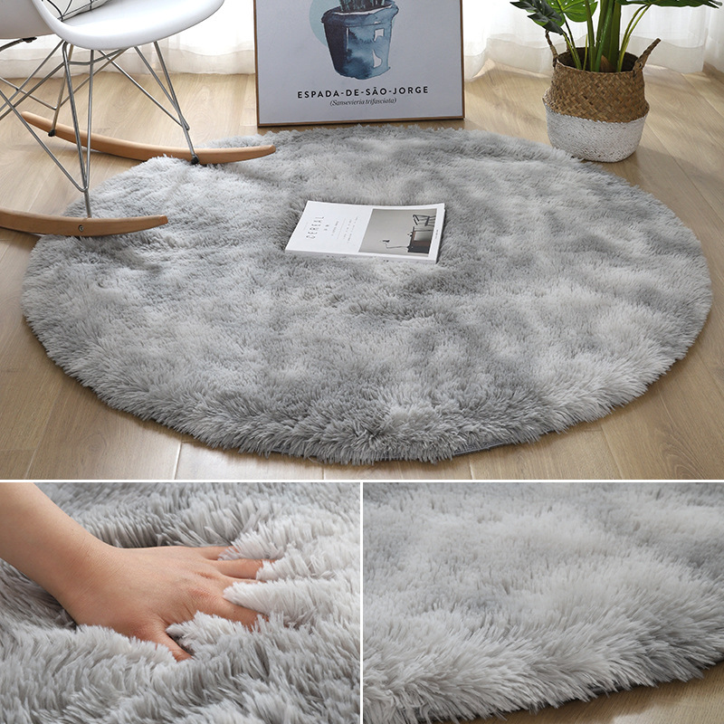 Superweiche, runde Plüsch-Tepp – Desk Setup Girly Bewertung und Preis