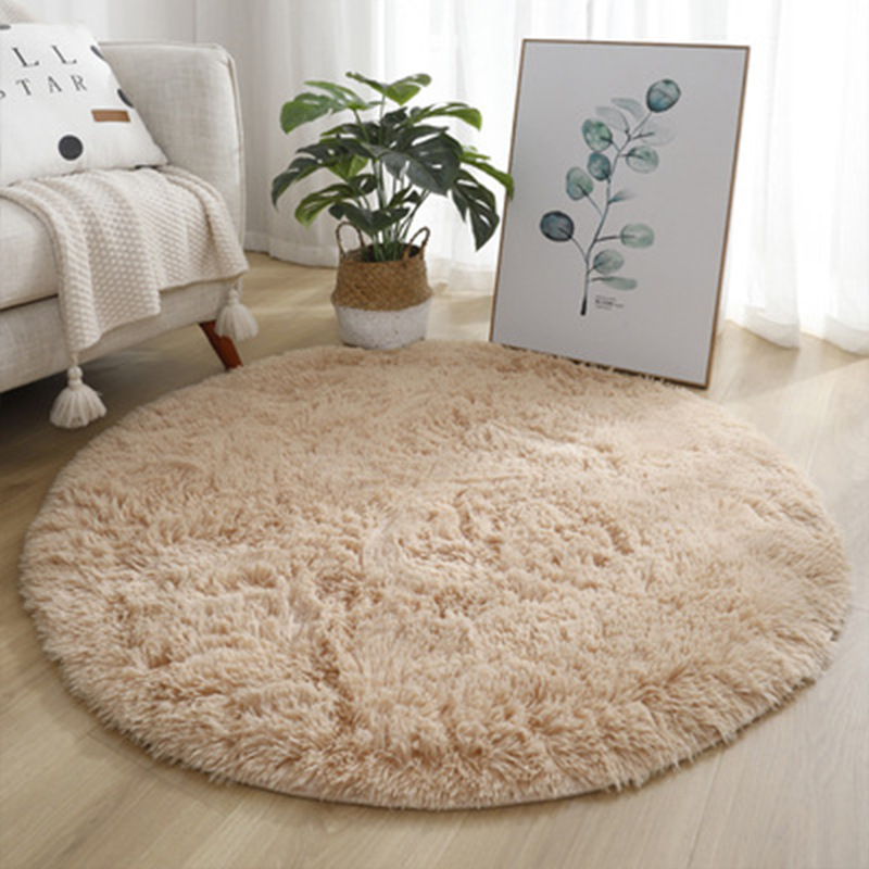 Superweiche, runde Plüsch-Tepp – Desk Setup Girly Bewertung und Preis