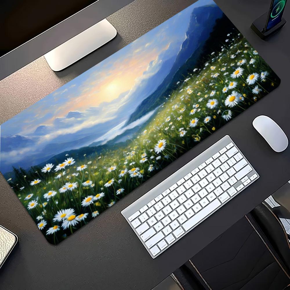 Natural Daisy Meadow Großes, e – Desk Setup Natural Bewertung und Preis