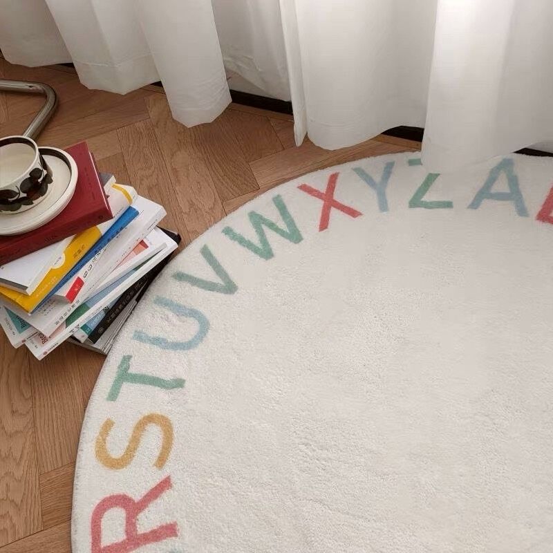Runder flauschiger Teppich für – Desk Setup Girly Bewertung und Preis
