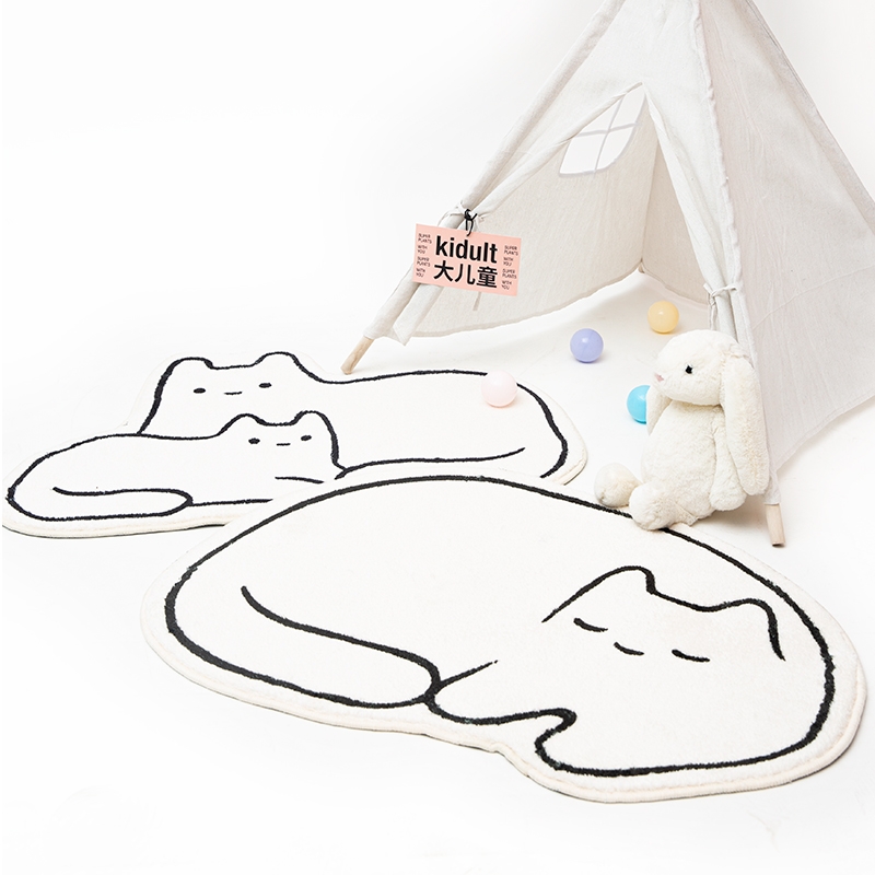 Niedlicher Katzenteppich im Sc – Desk Setup Girly Bewertung und Preis