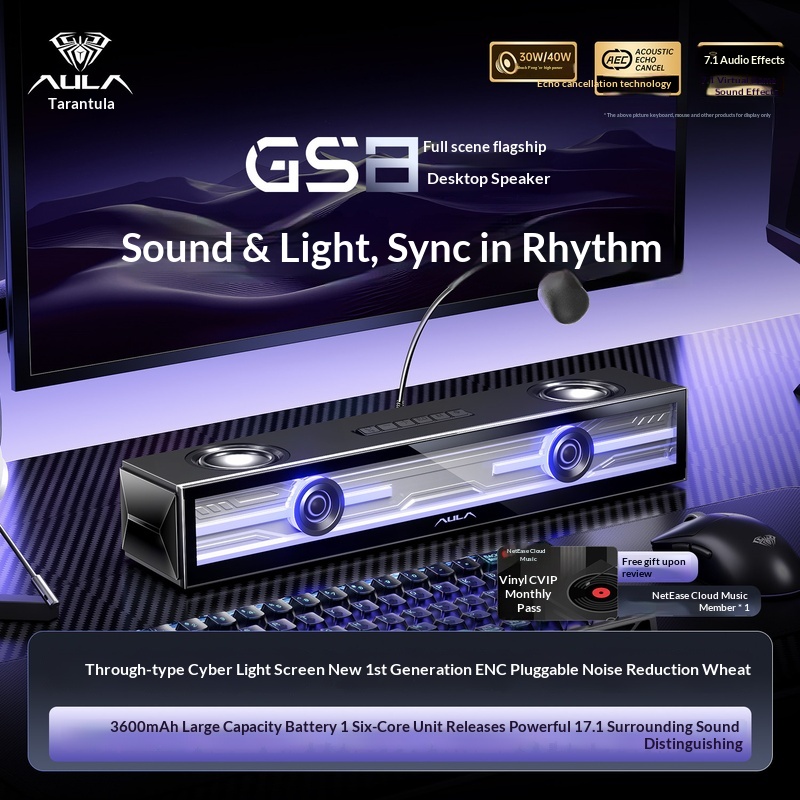 Aula Gs8 Gaming-Lautsprecher D – Speaker Desk Setup Bewertung und Preis