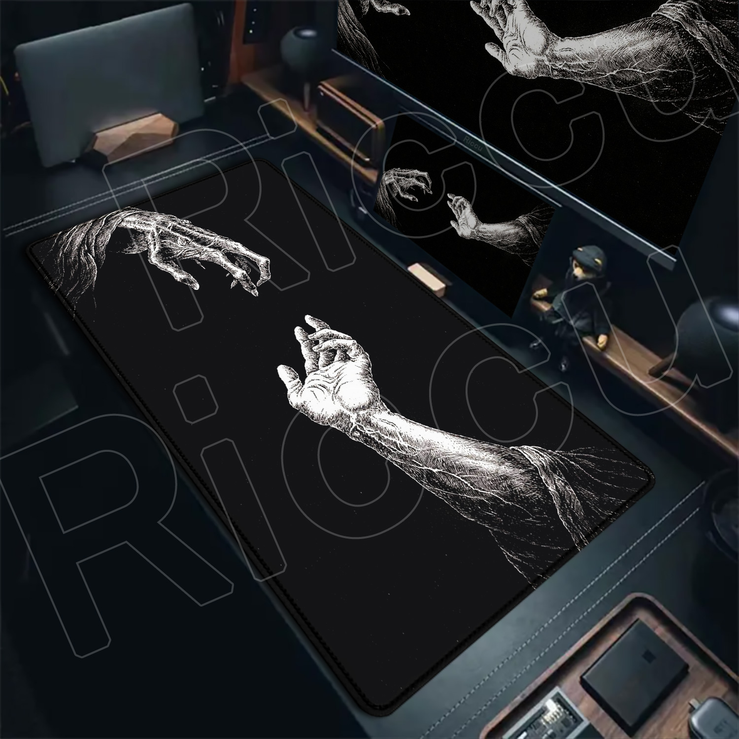 HD Großes Schwarz-Weißes XXL G – Desk Setup Art Bewertung und Preis