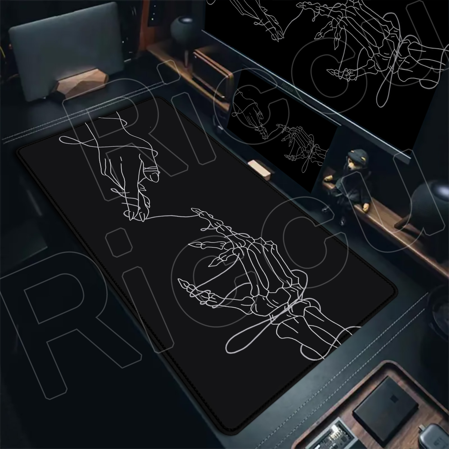 HD Großes Schwarz-Weißes XXL G – Desk Setup Art Bewertung und Preis